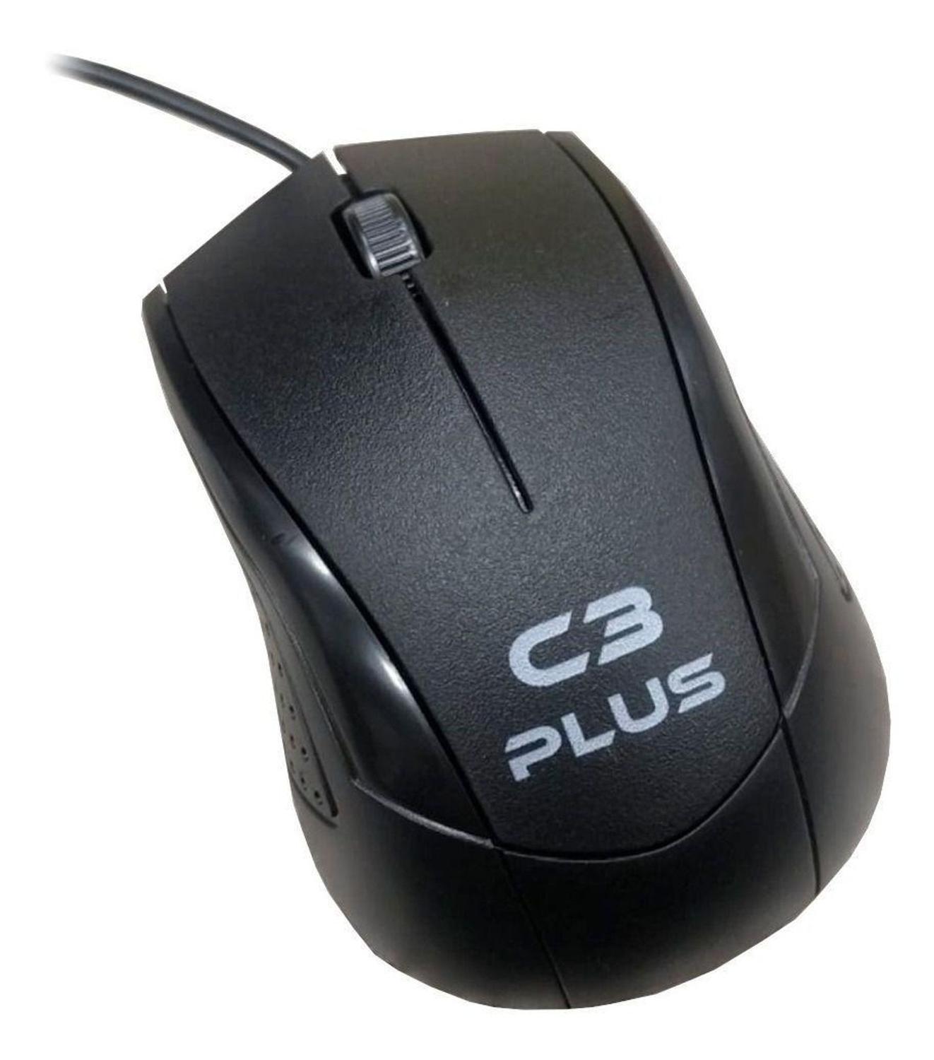 Mouse usb c3 plus 1000dpi ms-27bk preto