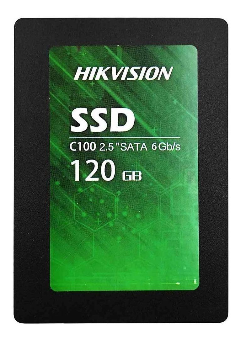 SSD Hikvision C100, 120GB, Sata III, Leitura 550MBs e Gravação 4